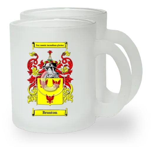 Brunton Pair of Frosted Glass Mugs