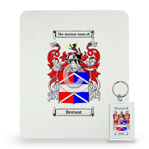 Brutant Mouse Pad and Keychain Combo Package