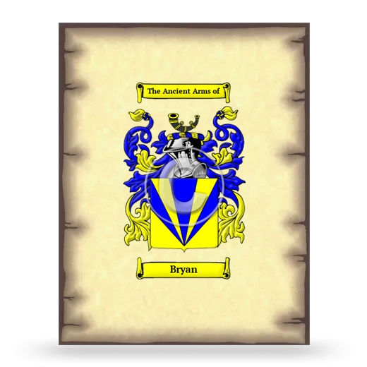 Bryan Coat of Arms Print