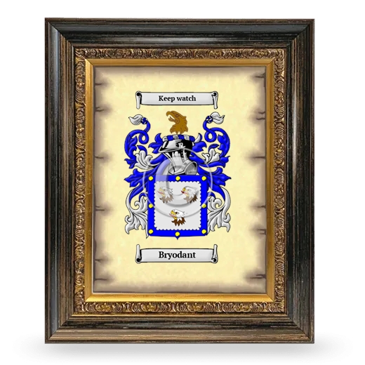 Bryodant Coat of Arms Framed - Heirloom