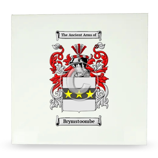 Brymstoombe Large Ceramic Tile with Coat of Arms