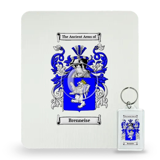 Brenneise Mouse Pad and Keychain Combo Package