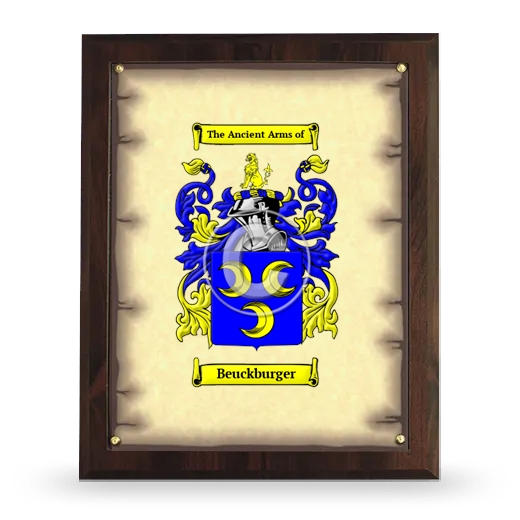 Beuckburger Coat of Arms Plaque