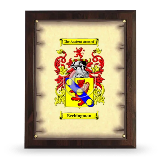 Bechingman Coat of Arms Plaque