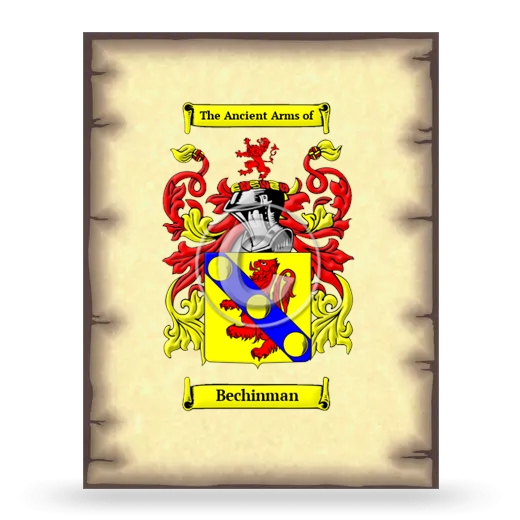 Bechinman Coat of Arms Print