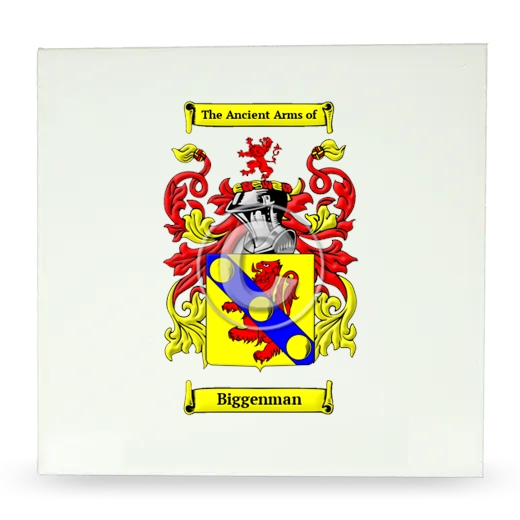 Biggenman Large Ceramic Tile with Coat of Arms