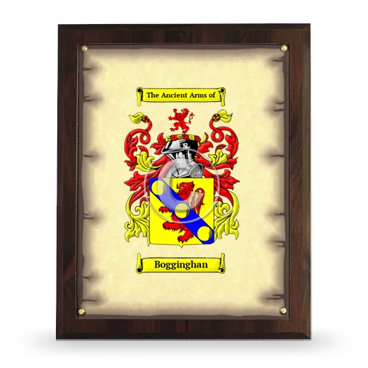 Bogginghan Coat of Arms Plaque