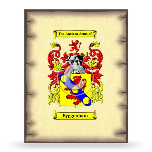 Byggenham Coat of Arms Print