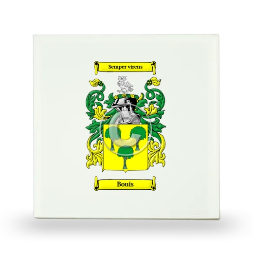 Bouis Small Ceramic Tile with Coat of Arms