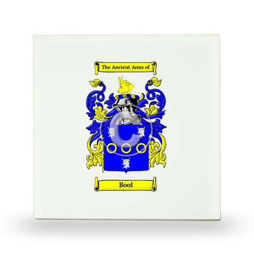 Bool Small Ceramic Tile with Coat of Arms