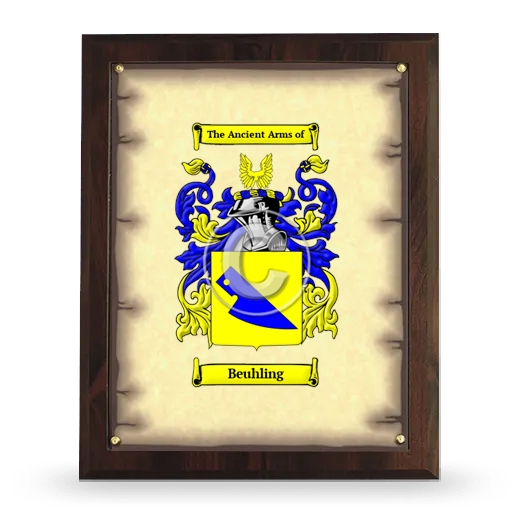 Beuhling Coat of Arms Plaque