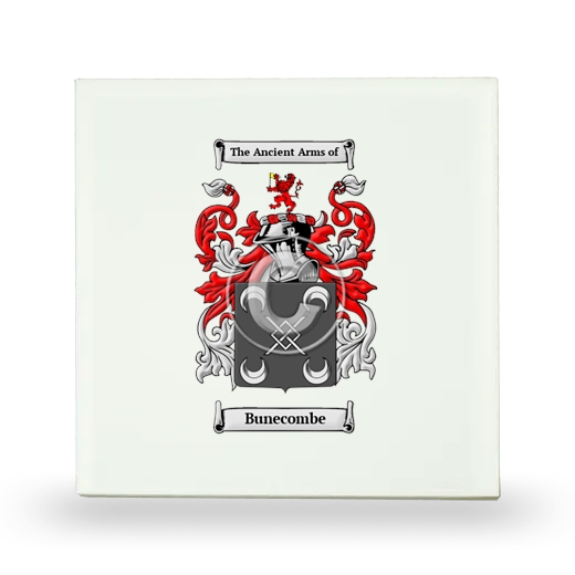 Bunecombe Small Ceramic Tile with Coat of Arms