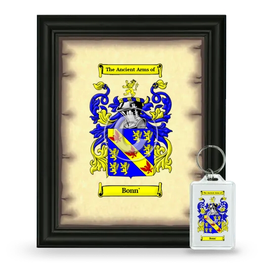 Bonn' Framed Coat of Arms and Keychain - Black