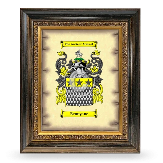 Bennyane Coat of Arms Framed - Heirloom