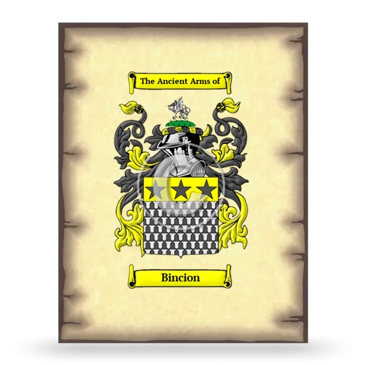 Bincion Coat of Arms Print