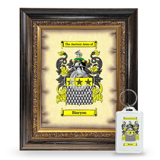 Bincyon Framed Coat of Arms and Keychain - Heirloom