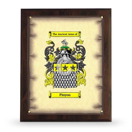 Pinyon Coat of Arms Plaque