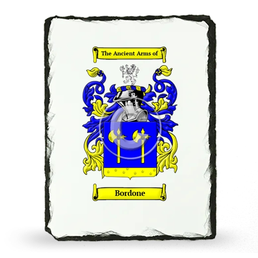 Bordone Coat of Arms Slate