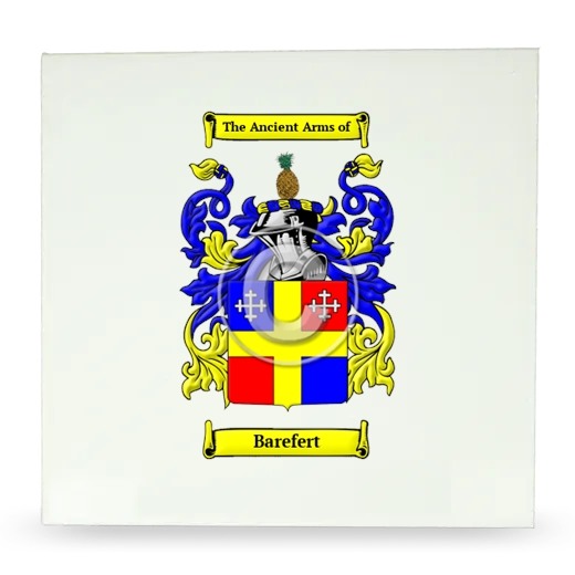 Barefert Large Ceramic Tile with Coat of Arms