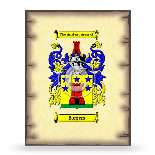 Borgers Coat of Arms Print