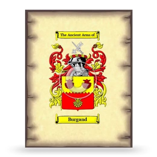 Burgand Coat of Arms Print