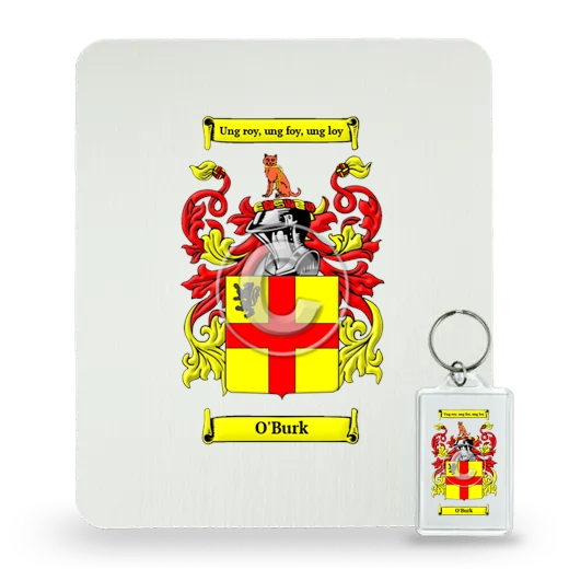 O'Burk Mouse Pad and Keychain Combo Package