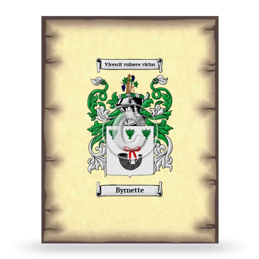 Byrnette Coat of Arms Print