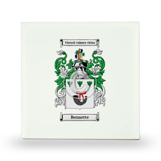 Bermette Small Ceramic Tile with Coat of Arms