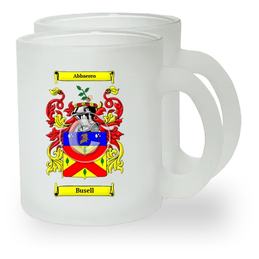 Busell Pair of Frosted Glass Mugs