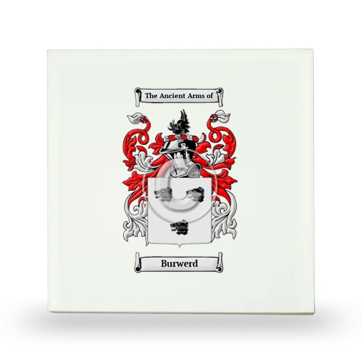 Burwerd Small Ceramic Tile with Coat of Arms