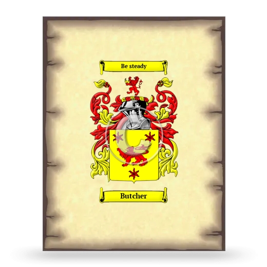 Butcher Coat of Arms Print