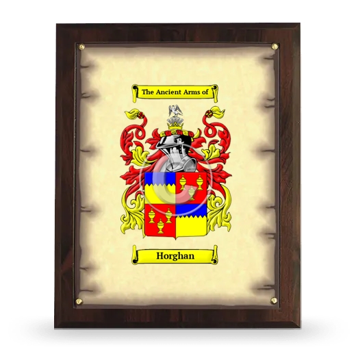 Horghan Coat of Arms Plaque