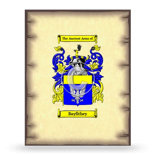 Bayfithey Coat of Arms Print