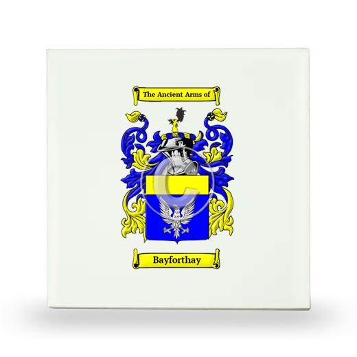 Bayforthay Small Ceramic Tile with Coat of Arms