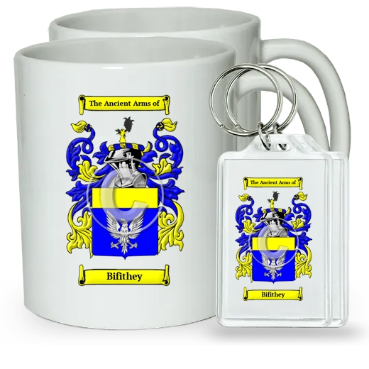 Bifithey Pair of Coffee Mugs and Pair of Keychains