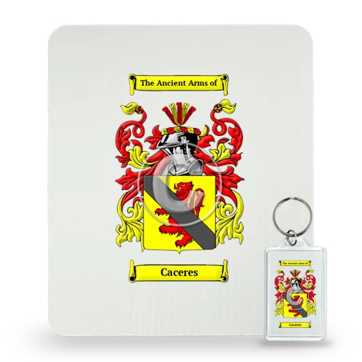 Caceres Mouse Pad and Keychain Combo Package