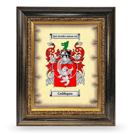 Caddagan Coat of Arms Framed - Heirloom