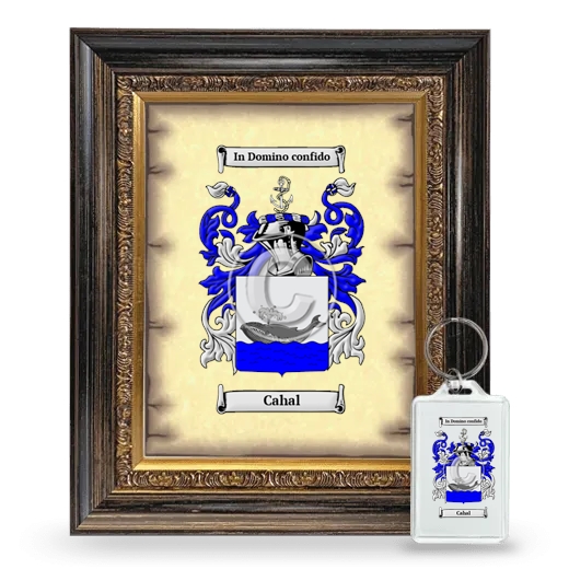 Cahal Framed Coat of Arms and Keychain - Heirloom