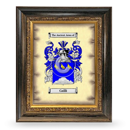 Cailli Coat of Arms Framed - Heirloom