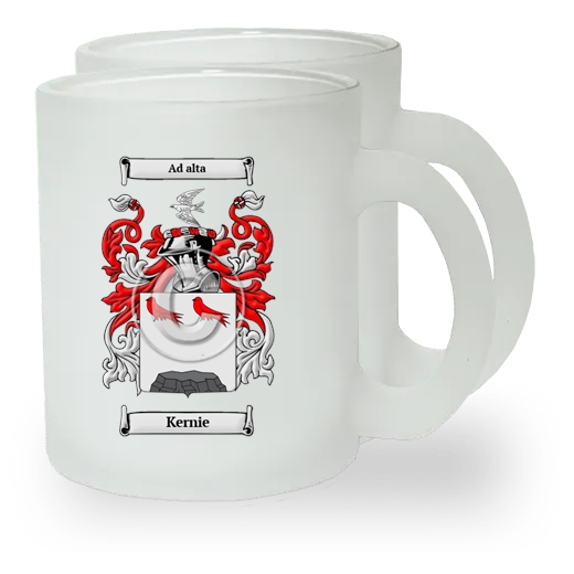 Kernie Pair of Frosted Glass Mugs