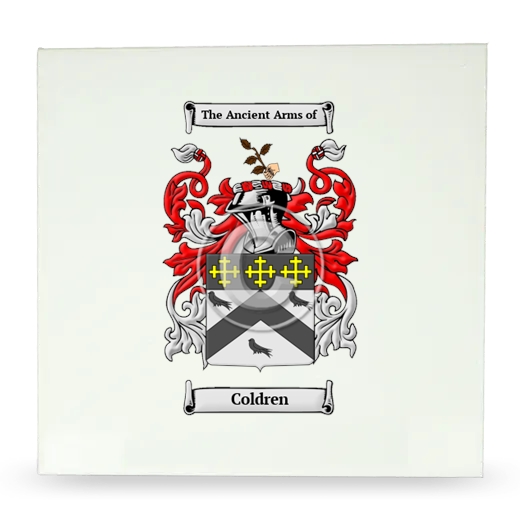 Coldren Large Ceramic Tile with Coat of Arms