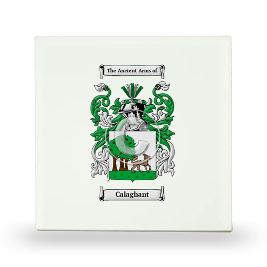 Calaghant Small Ceramic Tile with Coat of Arms
