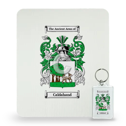 Caldahand Mouse Pad and Keychain Combo Package