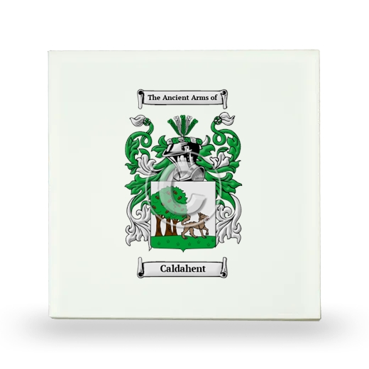 Caldahent Small Ceramic Tile with Coat of Arms