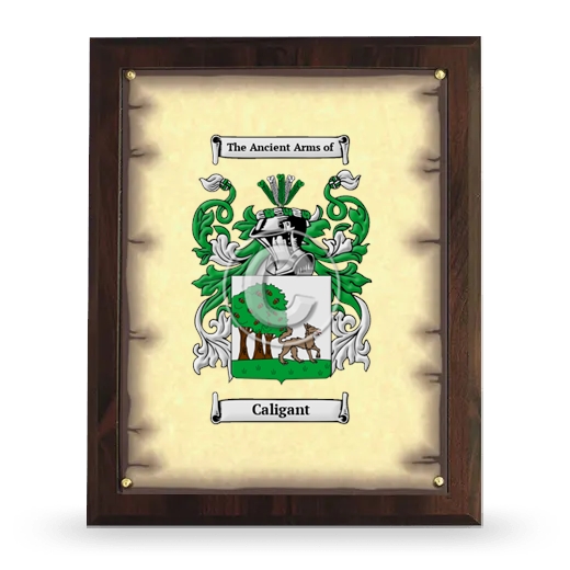 Caligant Coat of Arms Plaque