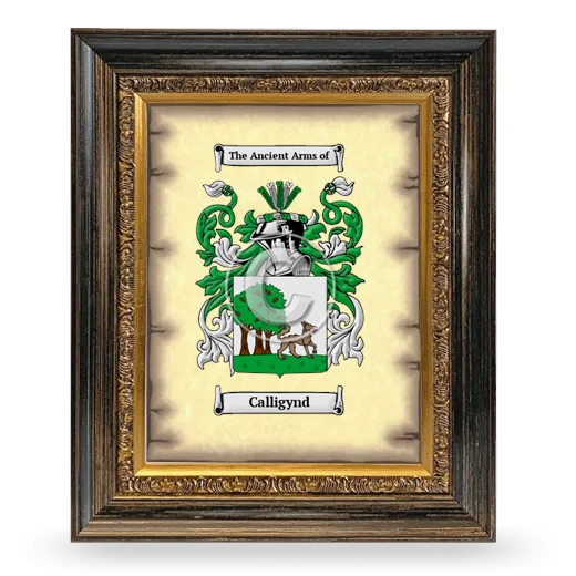 Calligynd Coat of Arms Framed - Heirloom