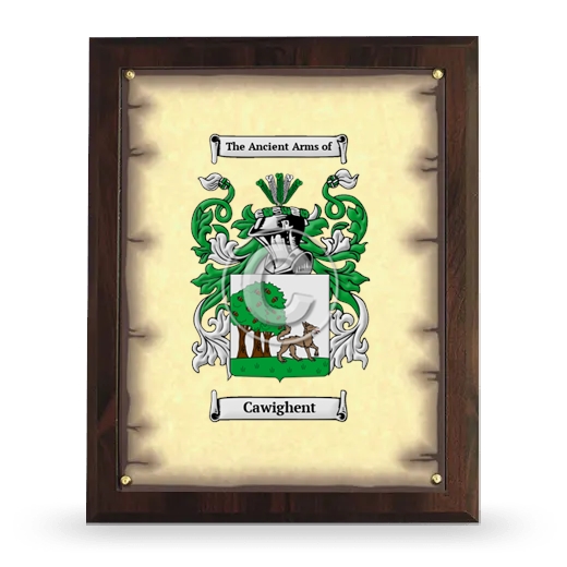 Cawighent Coat of Arms Plaque