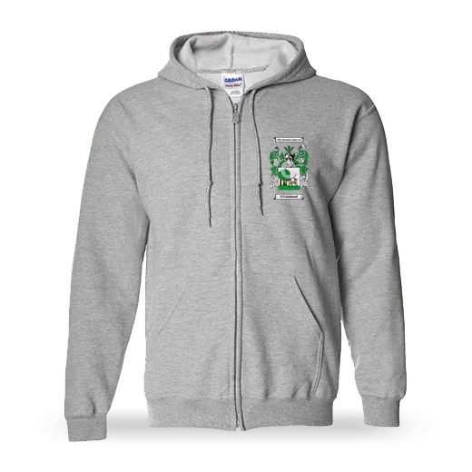 O'Calahynd Unisex Coat of Arms Zip Sweatshirt