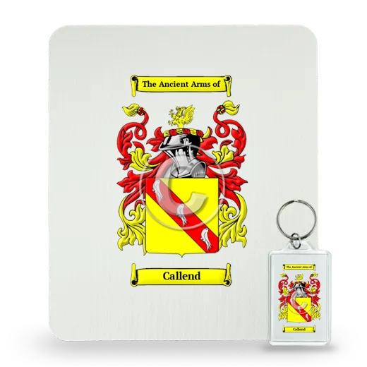 Callend Mouse Pad and Keychain Combo Package