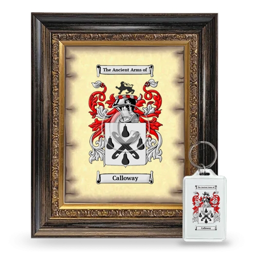 Calloway Framed Coat of Arms and Keychain - Heirloom